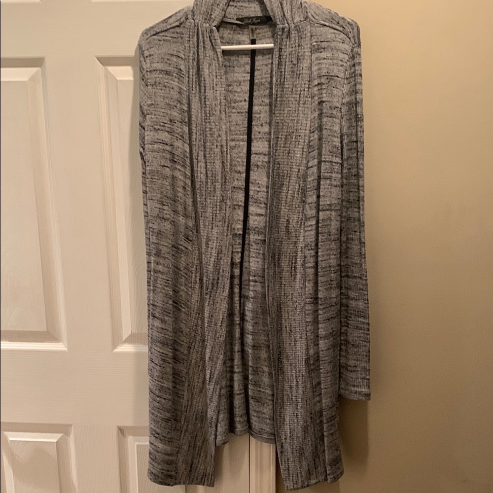 Laila Jayde Gray Duster Cardigan Sweater